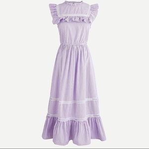 Purple Striped J.Crew Prairie Dress